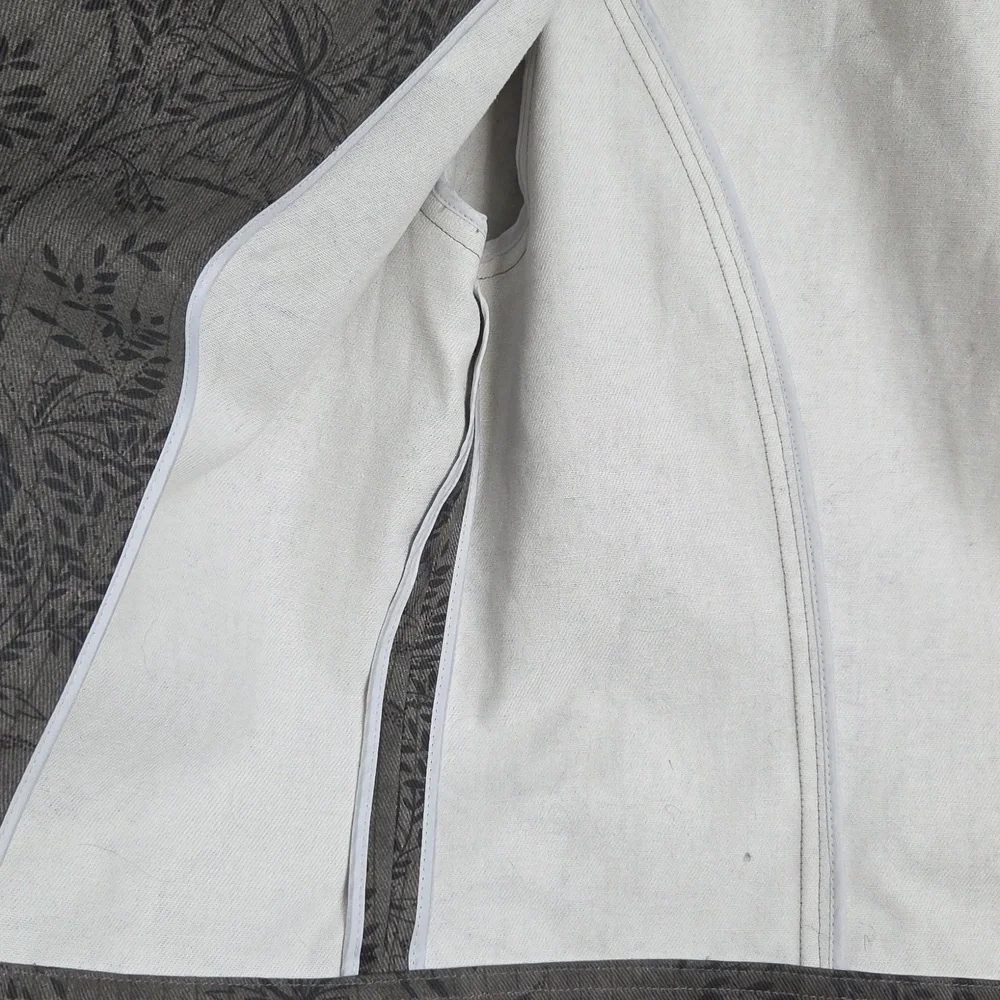 Hunt Club Charcoal Cotton Floral Military Blazer Jacket Women's Size Medium - Picture 6 of 16